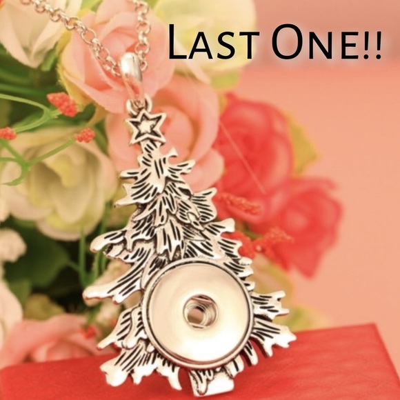 Christmas Tree Changeable Snap Pendant - Picture 1 of 6